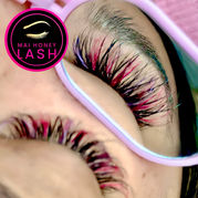 Volume color lash extensions Burnsville MN