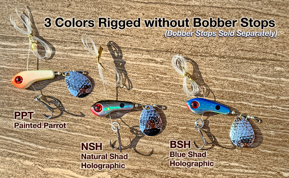 Thumbnail: NEW Elite Tungsten Wing Ding Tail Spinner 3/4 oz.