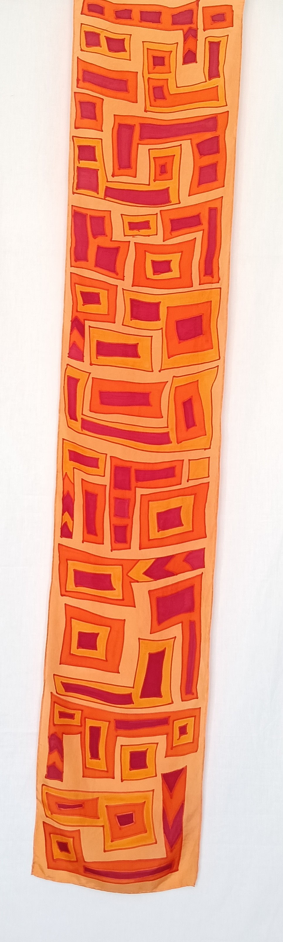 Thumbnail: Hand painted Silk Scarf