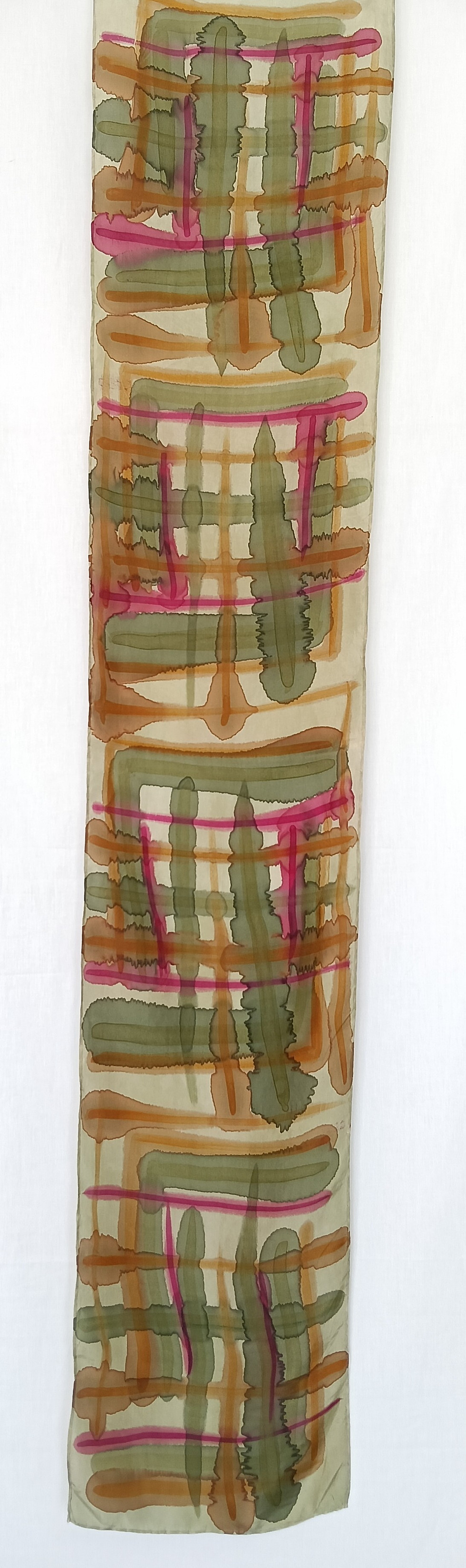 Thumbnail: Hand painted Silk Scarf