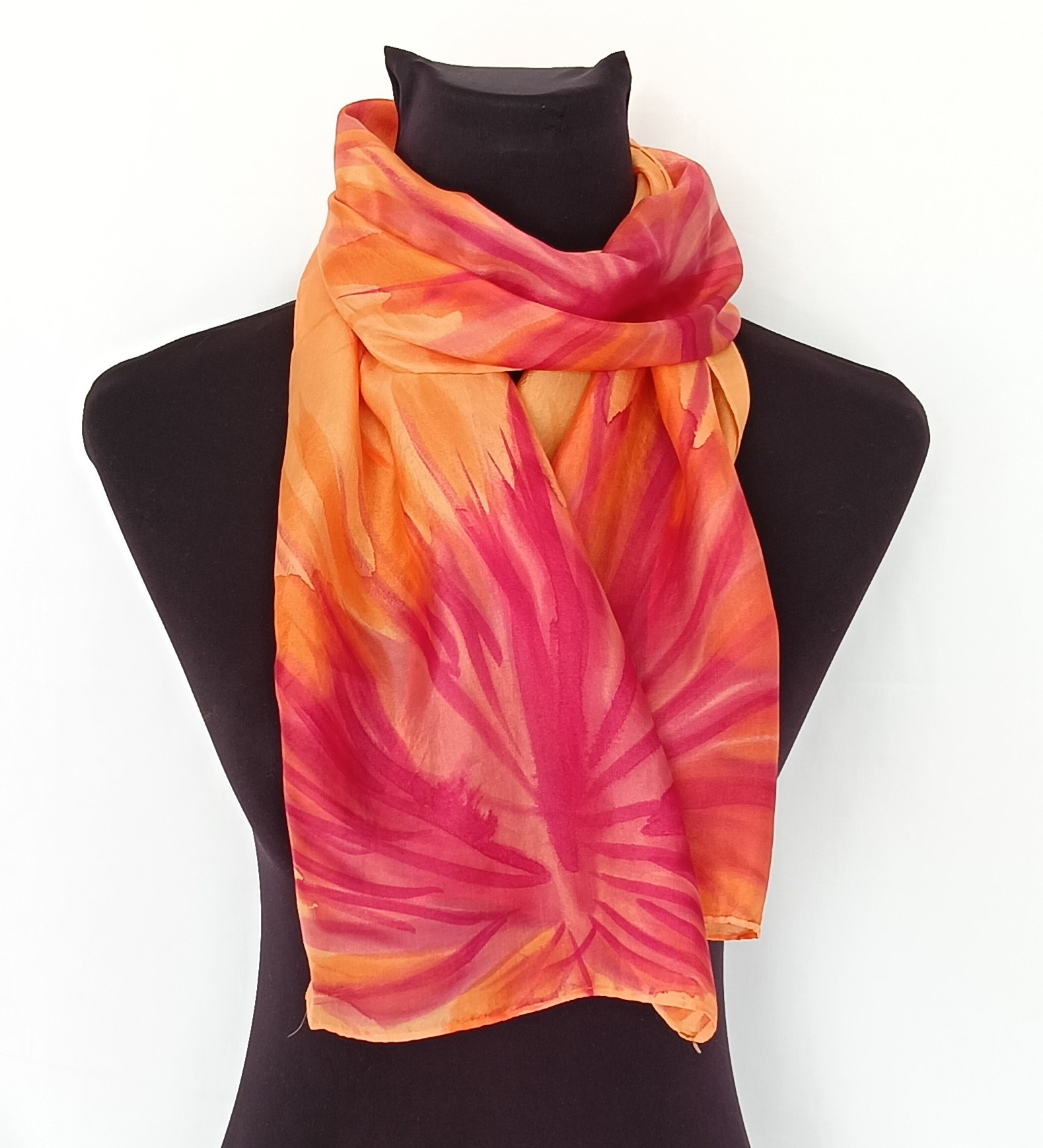 Hand painted Silk Scarf