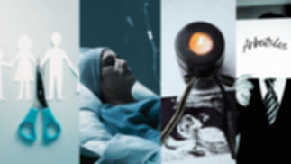 Bilder vom Krankenhaus und ängstlichen Situationen