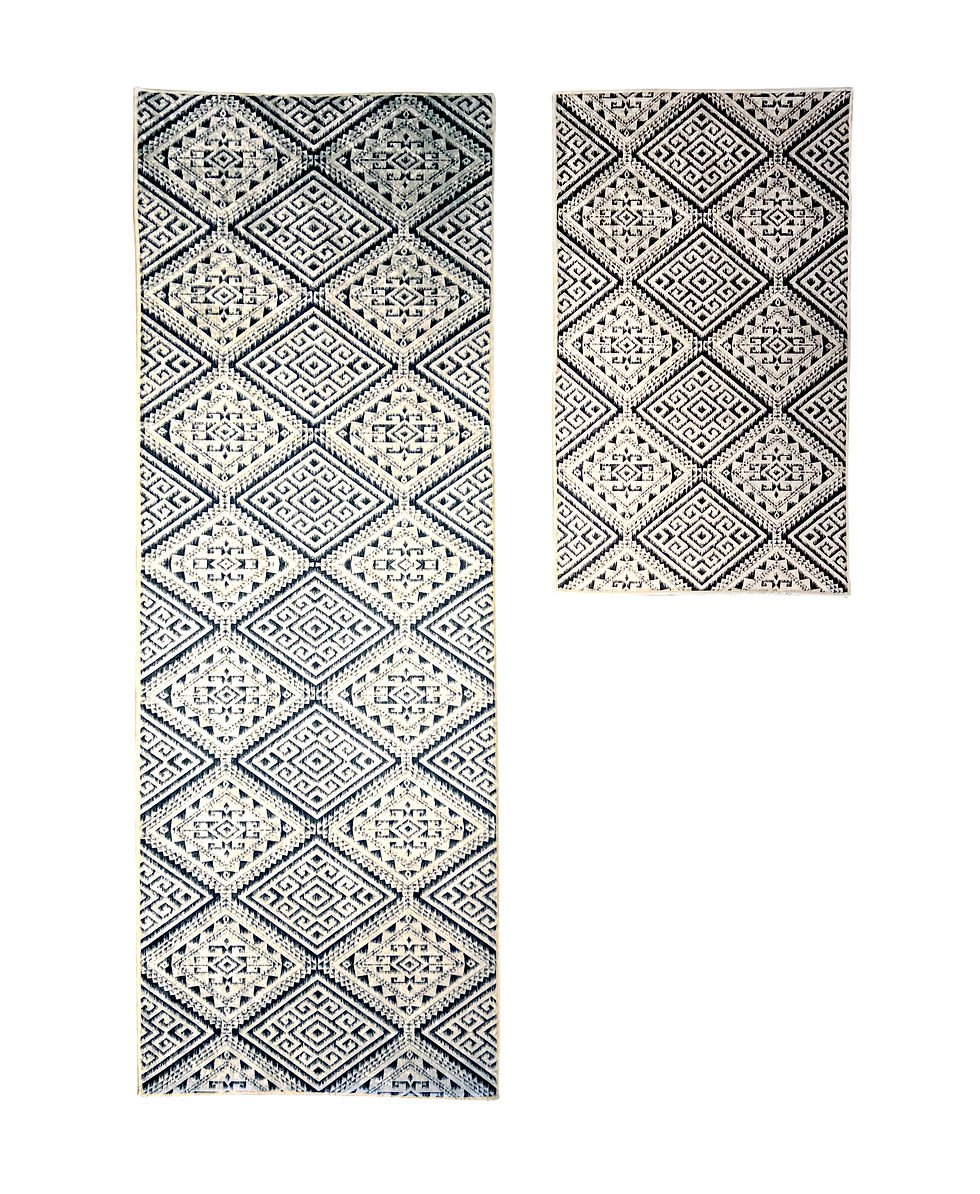 Set 2 psc of mats, RHOMBUS
