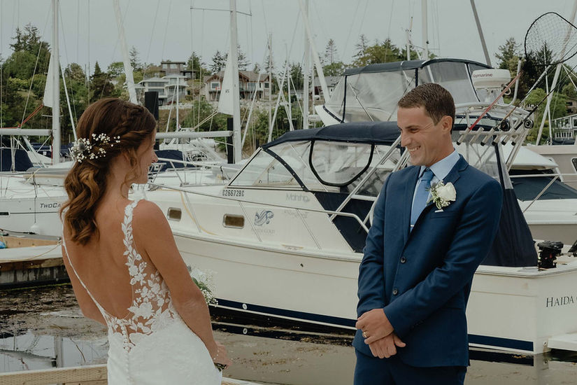 Nanoose Bay Cafe waterfront marina wedding venue