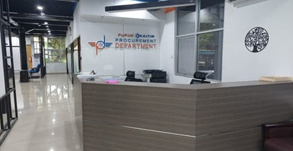 Front office of procurement after renovation