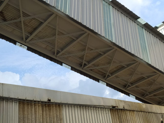Completed section of gallery conveyor in Prill & Shipping Out