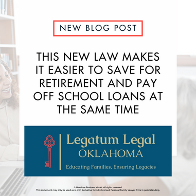 This New Law Makes It Easier to Save for Retirement and Pay Off School Loans at the Same Time