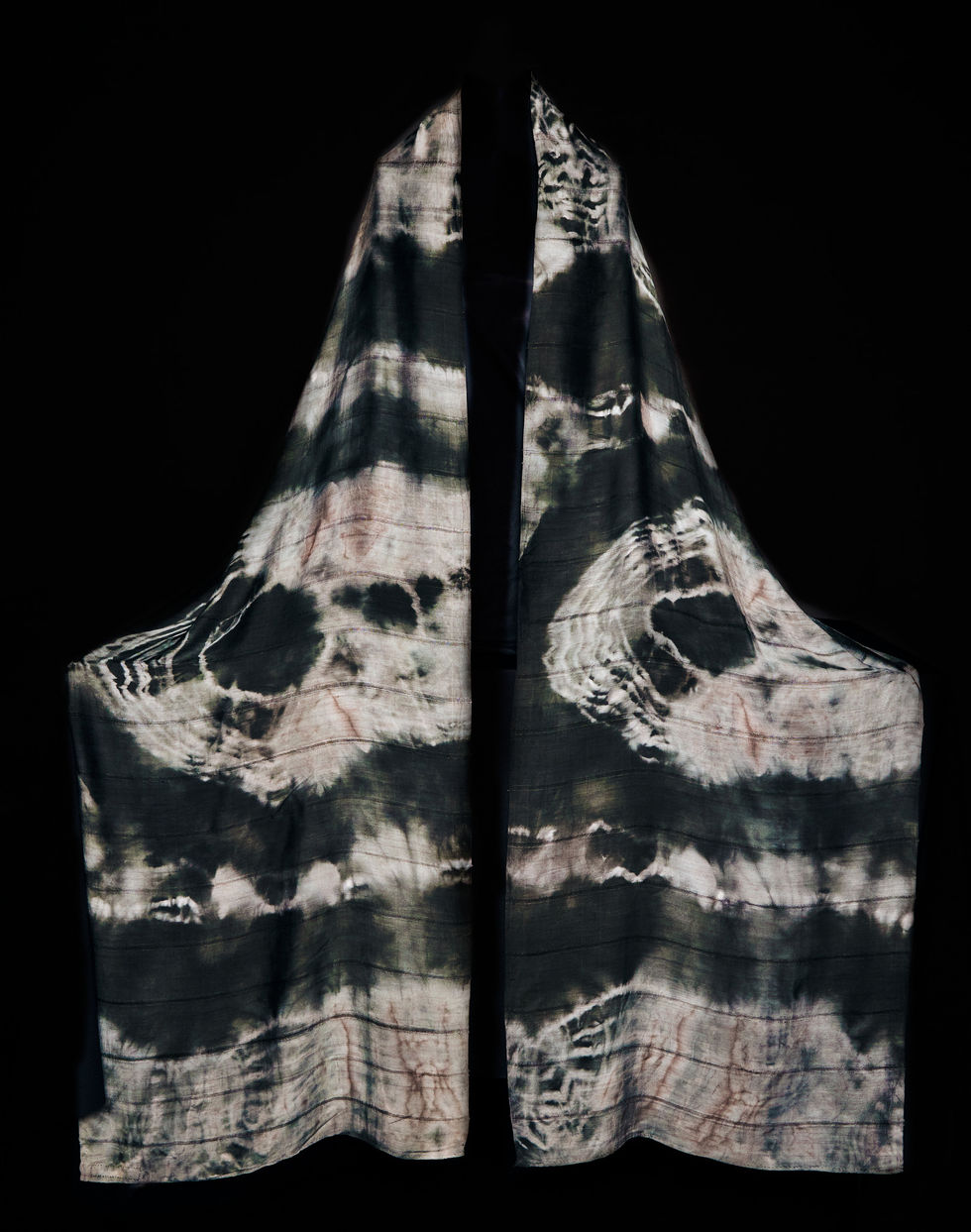 Hand Dyed Silk Shawl