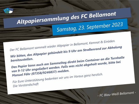 Vereinskleidung: Anprobetag und Sammelbestellung