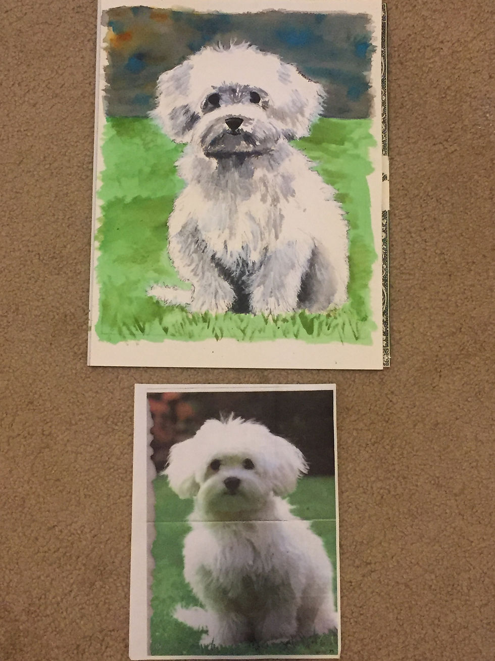 Thumbnail: Custom Pet Portrait - Original Painting