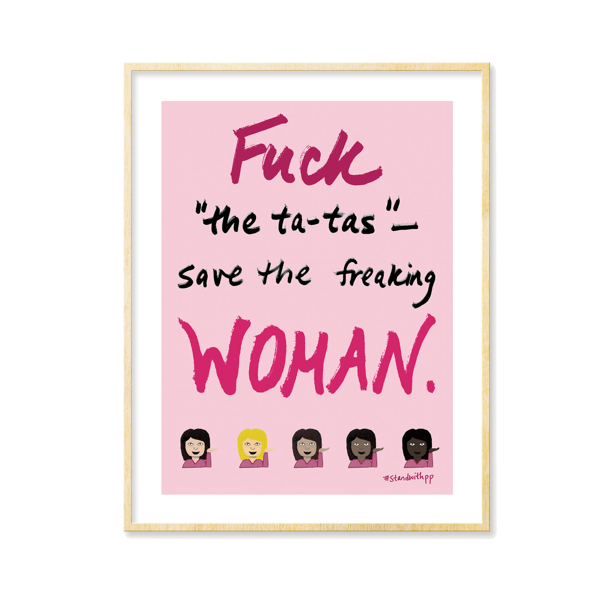 Fuck the Ta-Tas (Breast Cancer Support) - Print