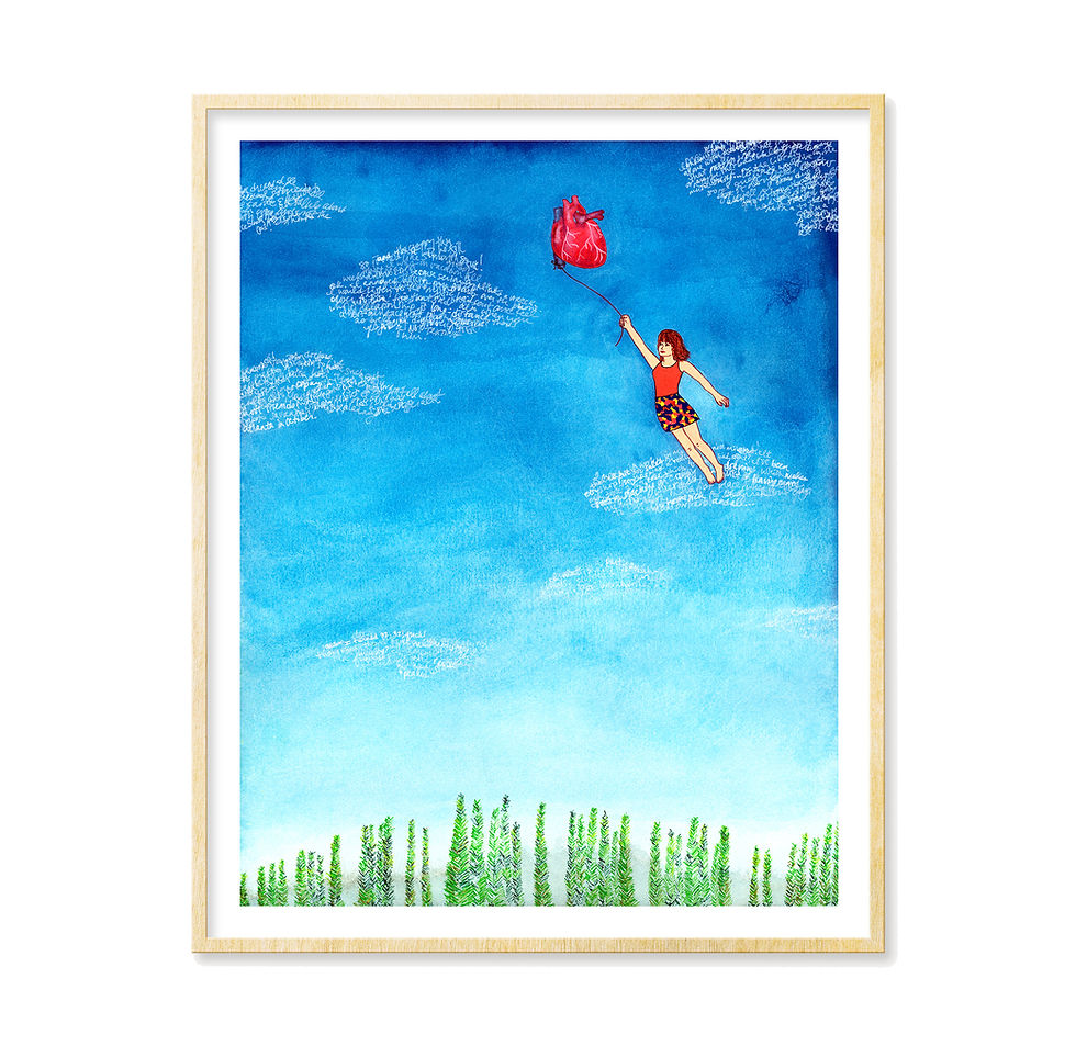 My Heart Carried Me Away - Print