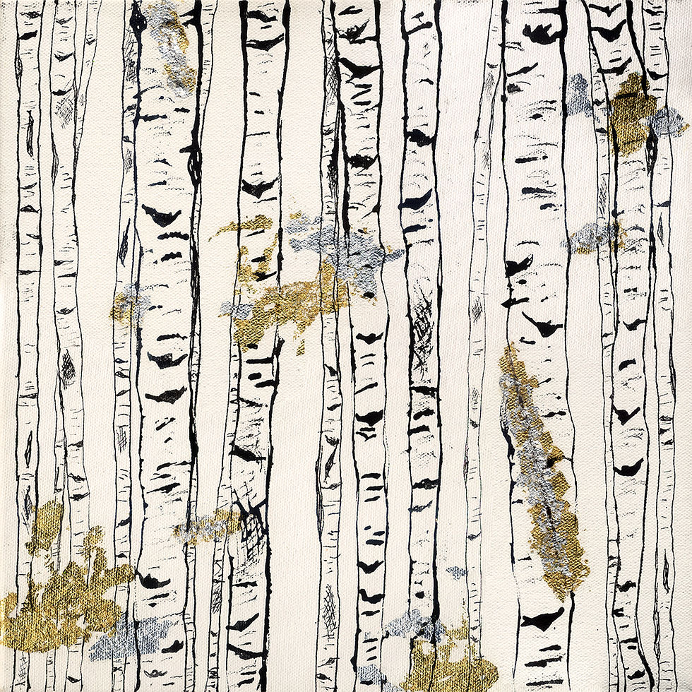 Thumbnail: Kintsugi Through the Forest - Original Painting