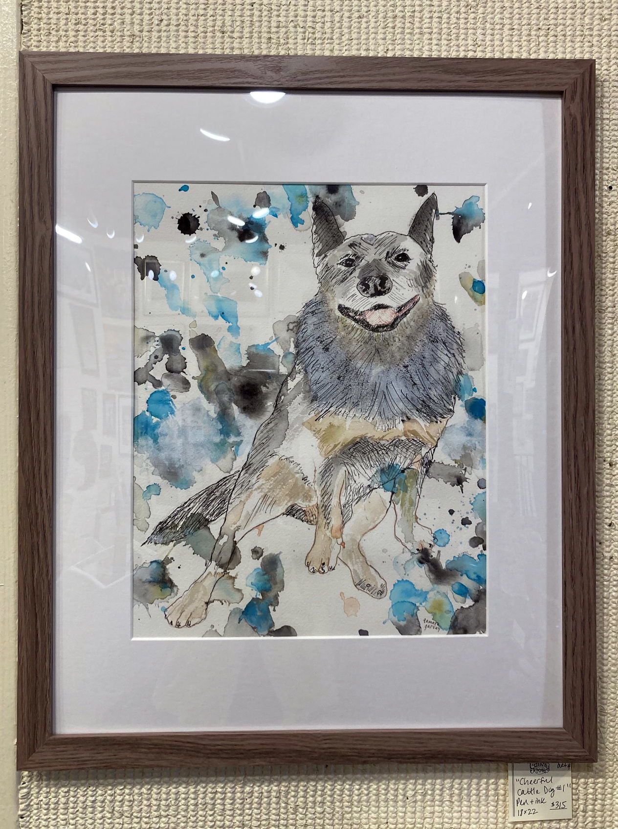 Cheerful Cattle Dog #1 - Original Painting