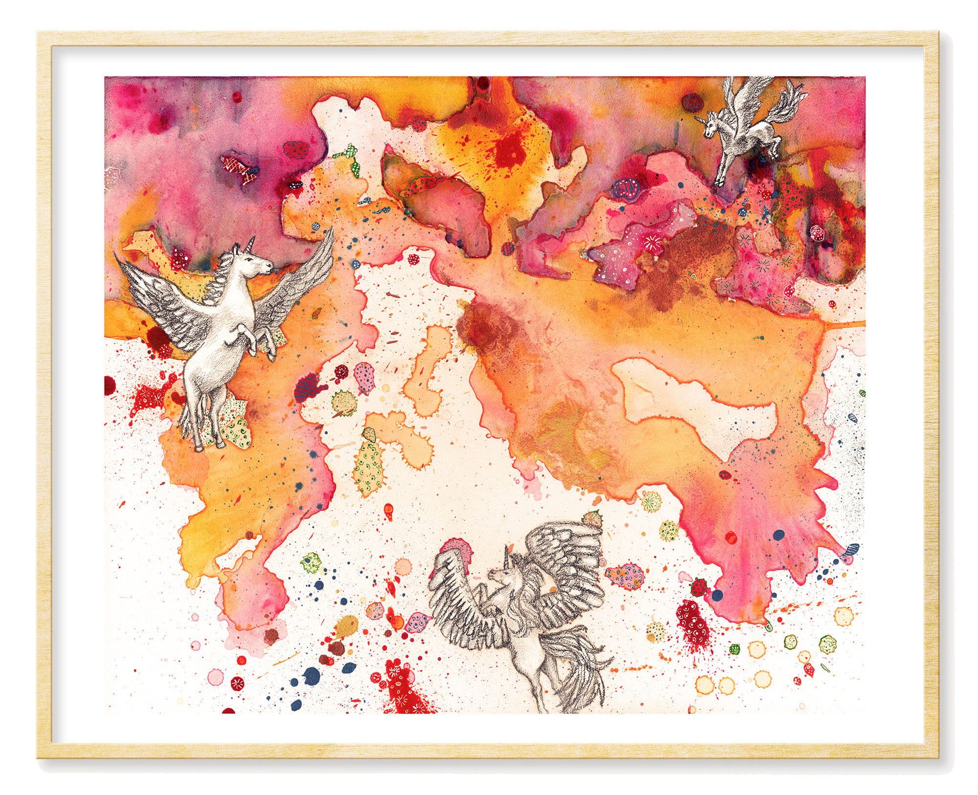 Pegacorns in Pink - Print