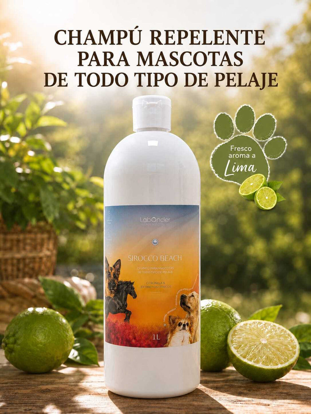 SIROCCO BEACH - CHAMPÚ DE PERROS DE ORIGEN NATURAL