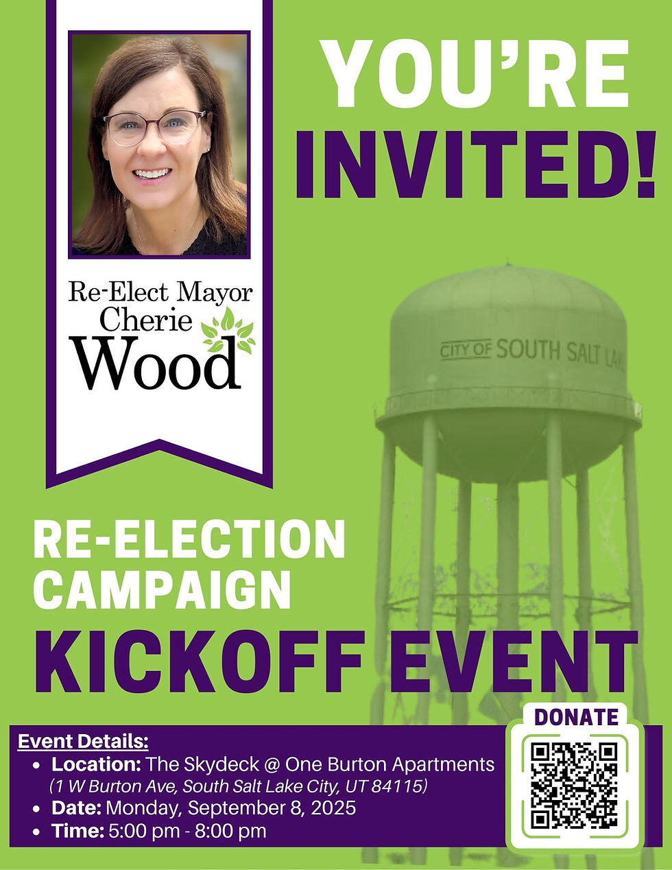 Re-Elect Mayor Cherie Wood Campaign Kickoff Event