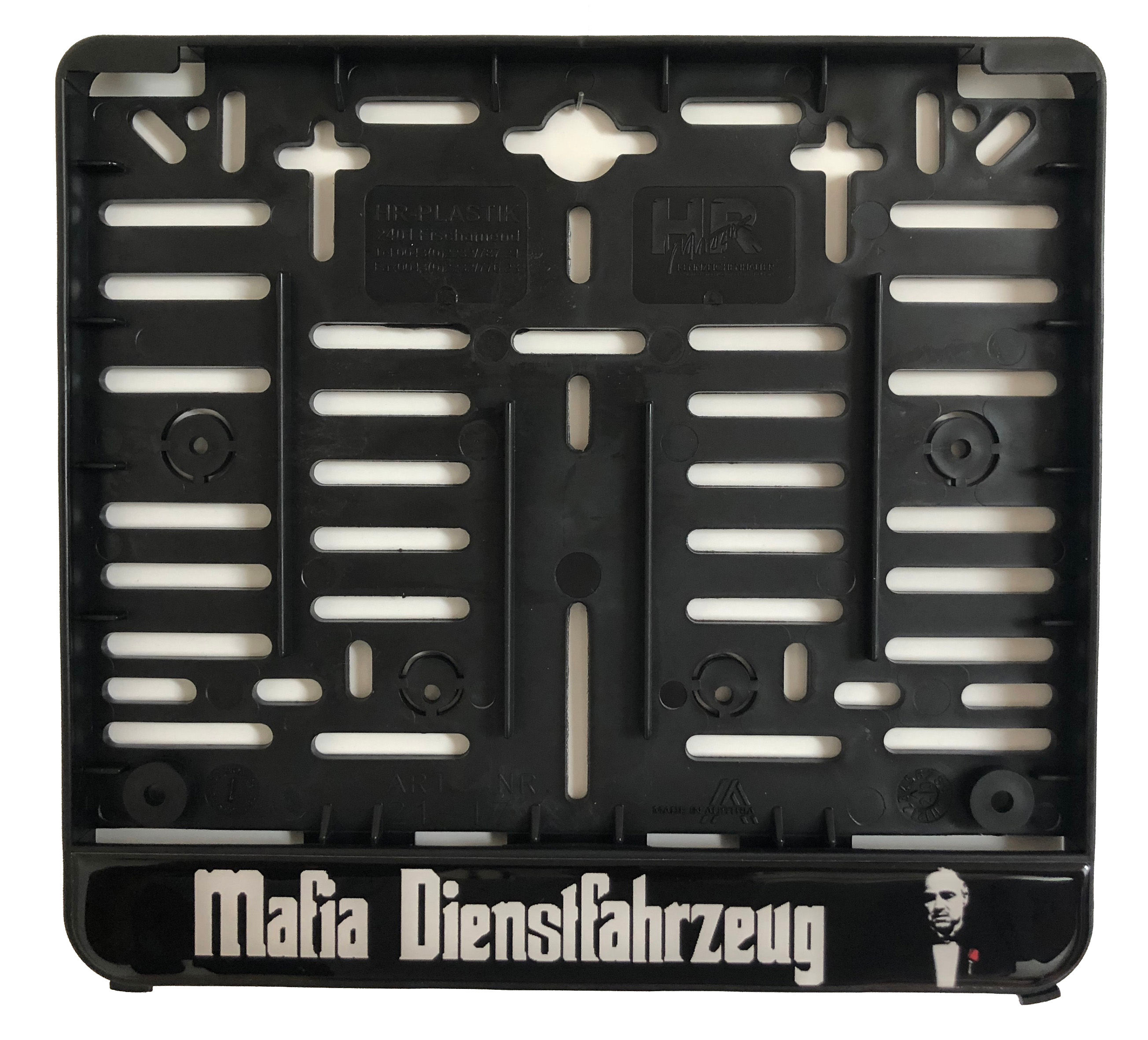 Kennzeichenhalter "Mafia Dienstfahrzeug" (für österr. Kennzeichen!!)