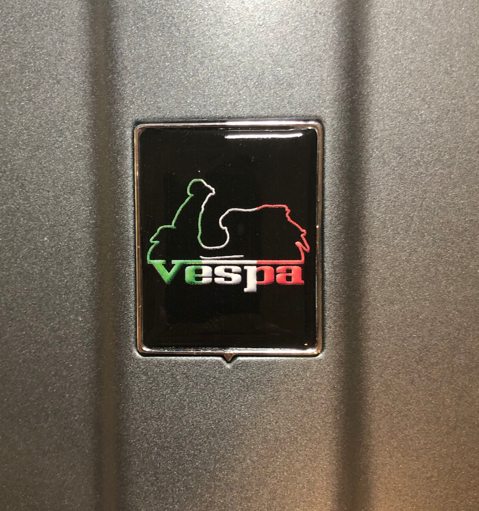 Plakette für die Kaskade "Vespa Silhouette"
