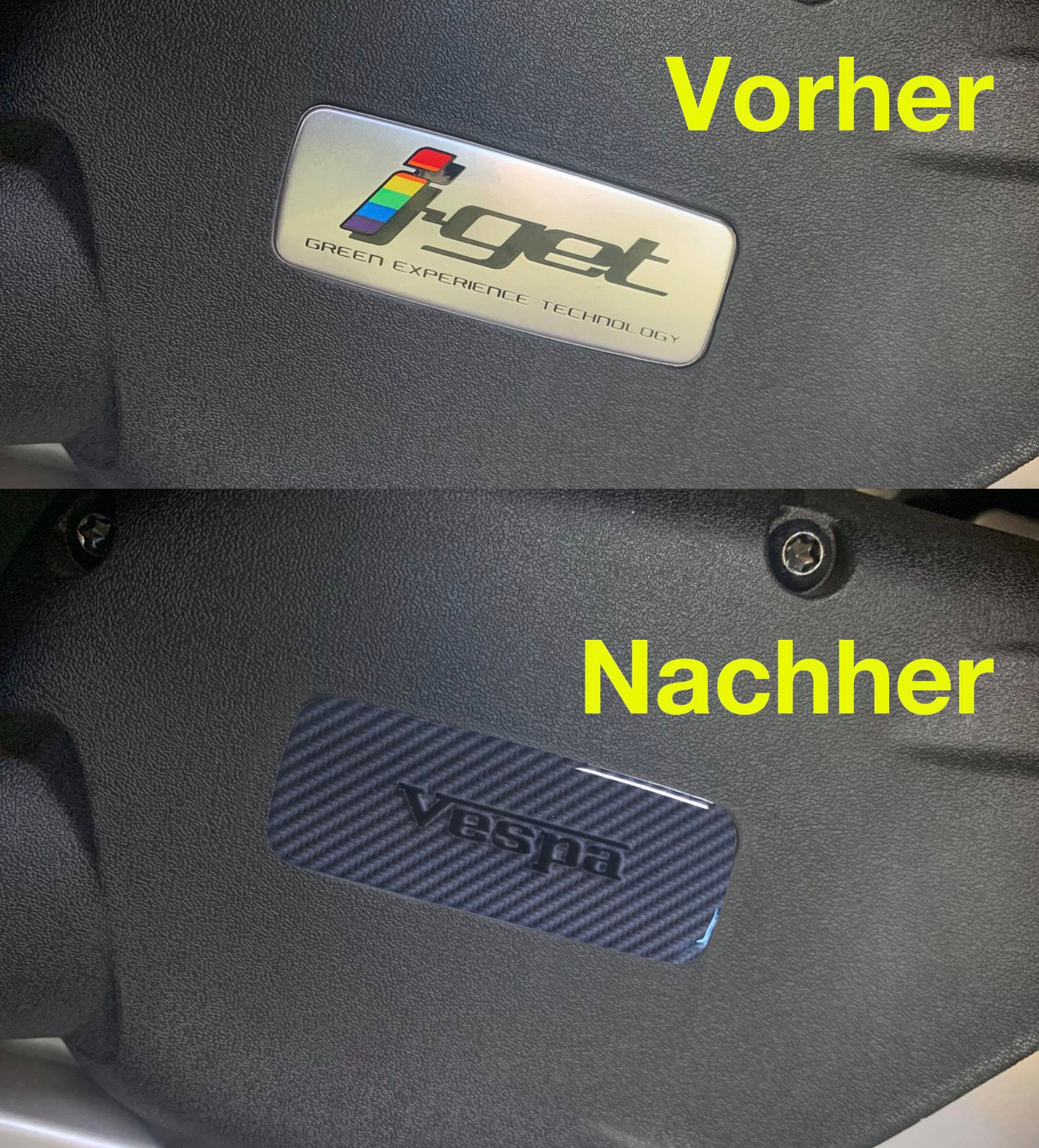 "i-get"- Plaketten Ersatz/Lochabdeckung