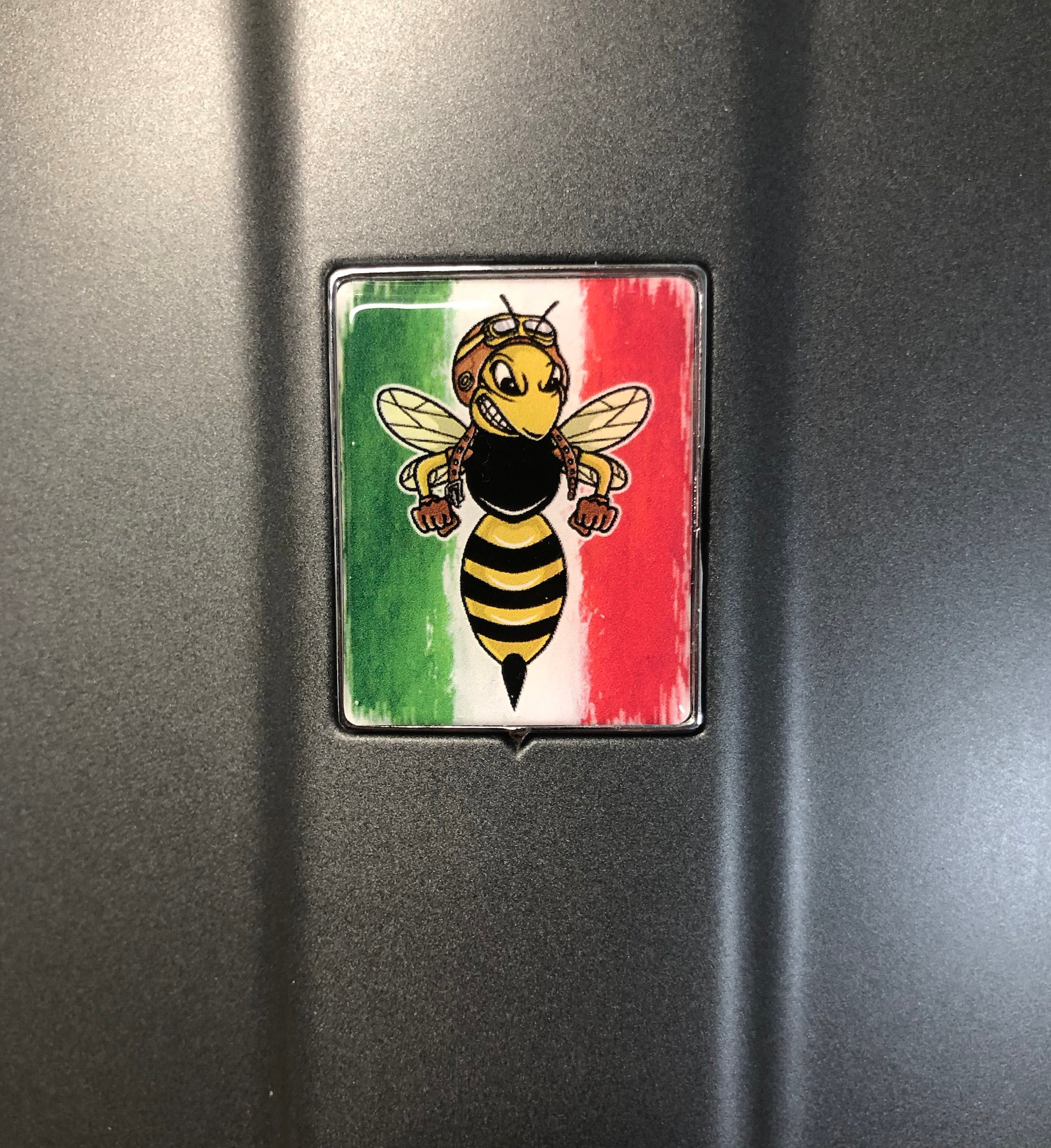 Plakette für die Kaskade "Italo mit bad Wasp Retro"