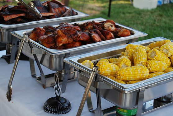 Beautifully catered meal at Statler Heights