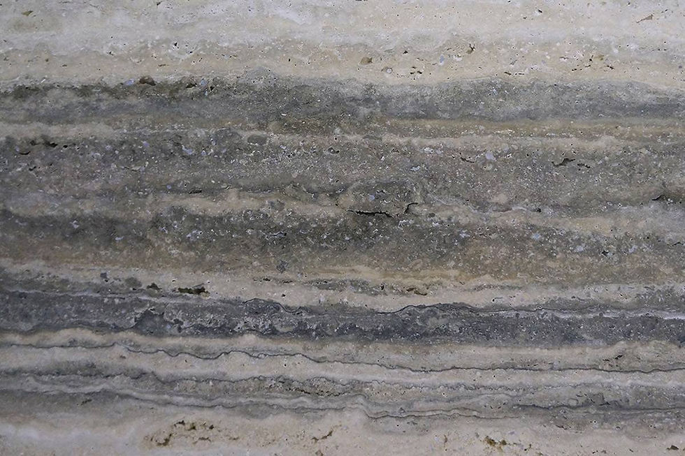 Miniatura: Credenza con base acanalada de Travertino natural