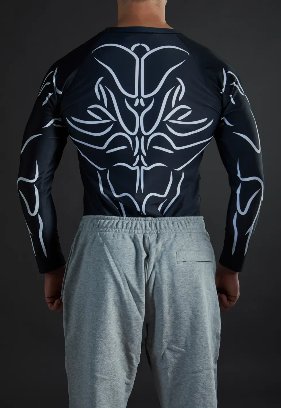 Becoming a Monster signature longsleeve campaign, skeleton graphic streetwear by AZ CamArt