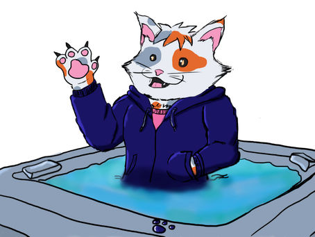 CaptainCats42 in his Hot Tub