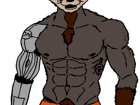 RoboCoonie in his undies