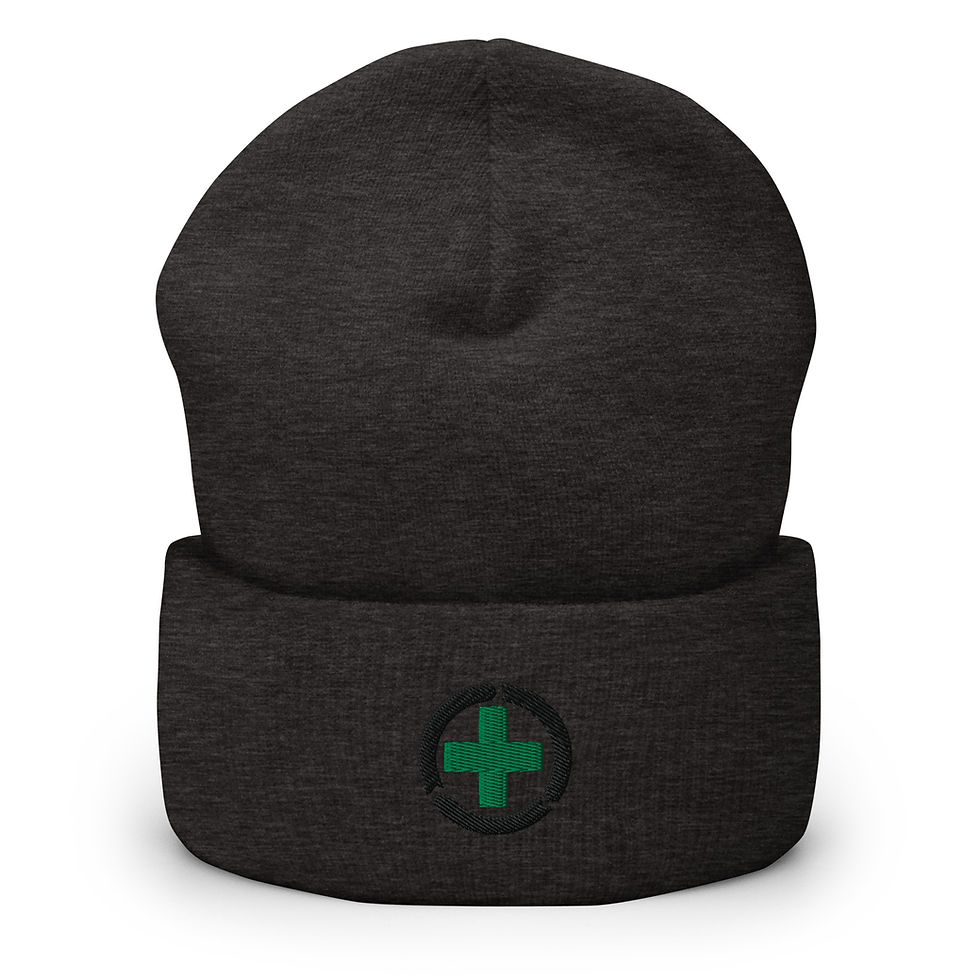 Thumbnail: Green Cross Logo Cuffed Beanie