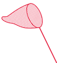 icon of a red fishing net