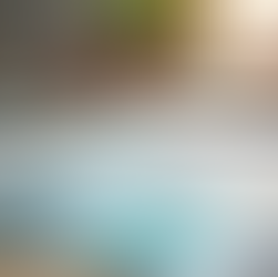 Workspace showing various branding materials and design tools