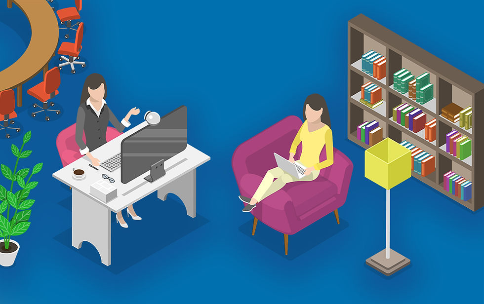 Remote and Office worker