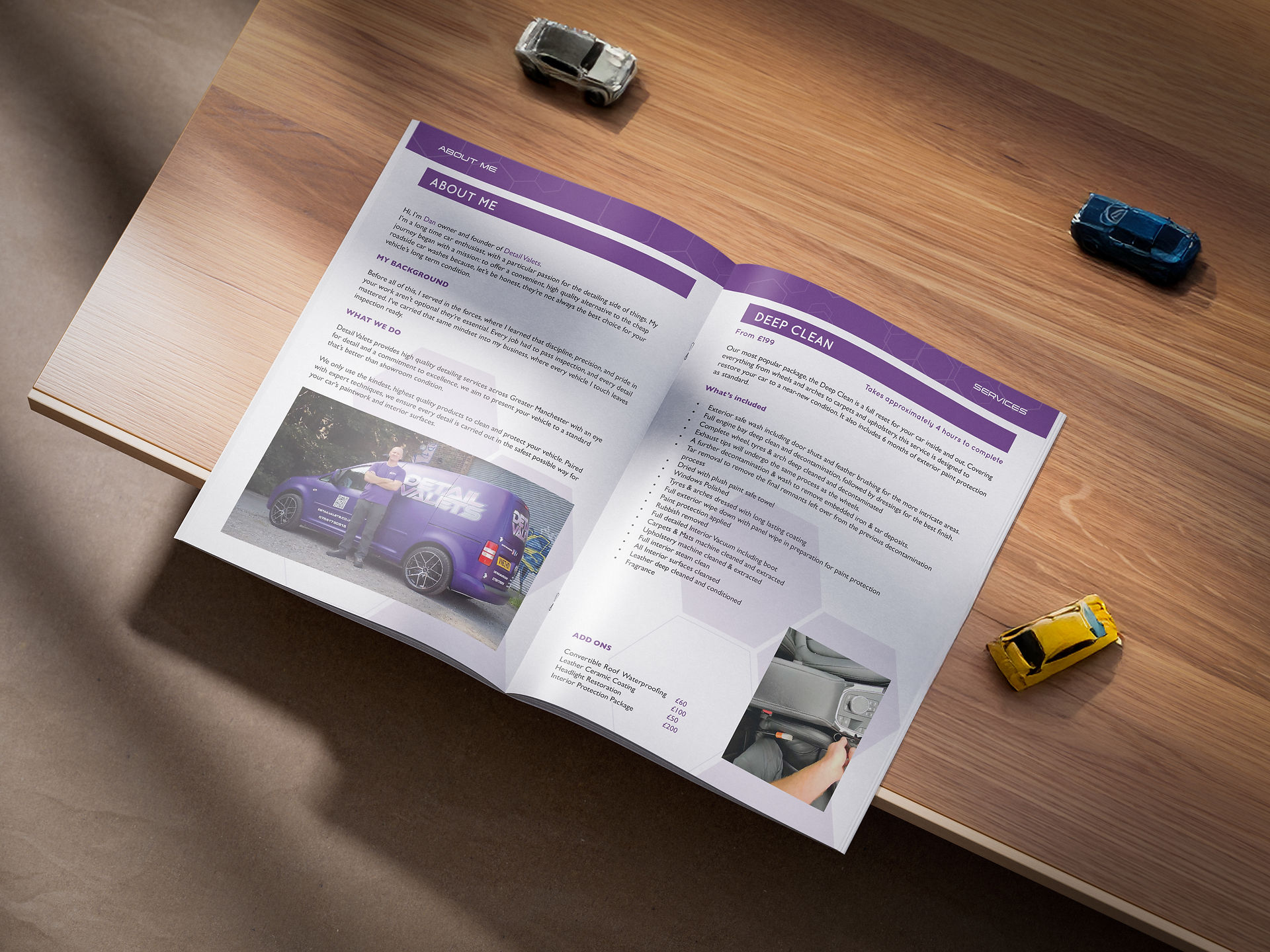 Brochure inside Detail Valets