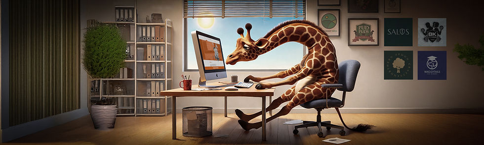 banner giraffe