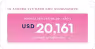Ahorro estimado con Genomawork