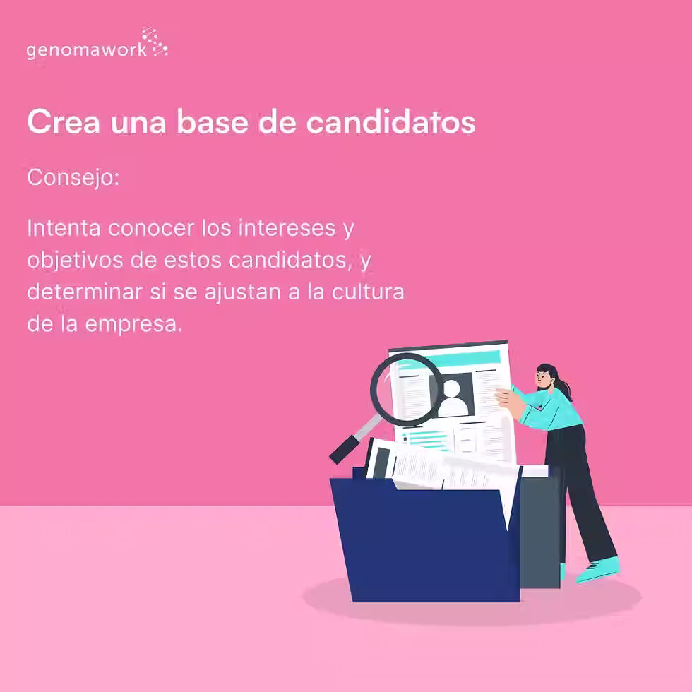 Base de candidatos para acelerar una estrategia de contratación
