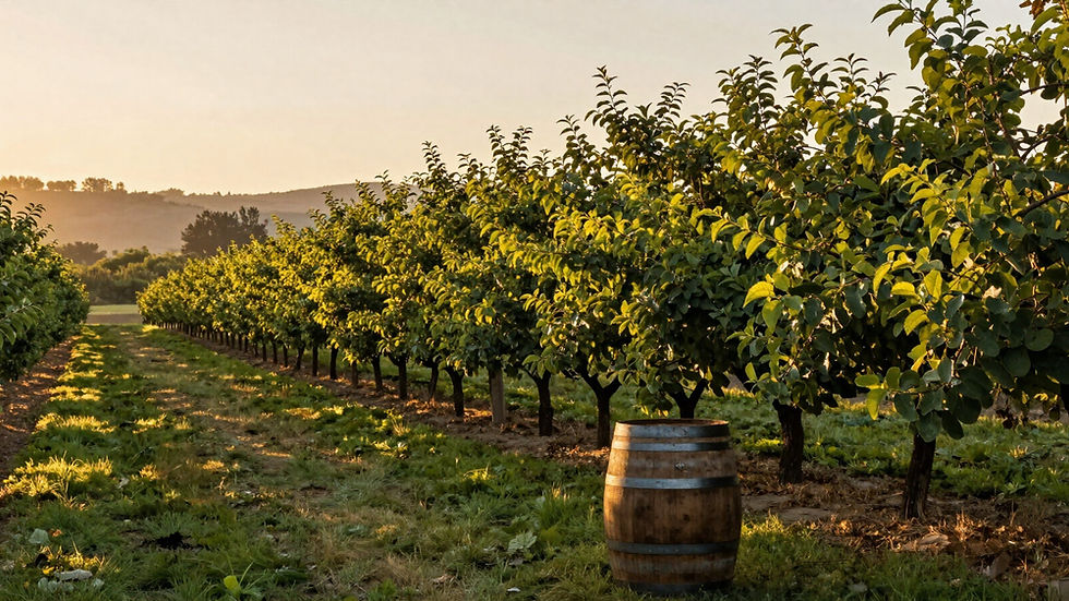 Luxury Vineyard at Sunset