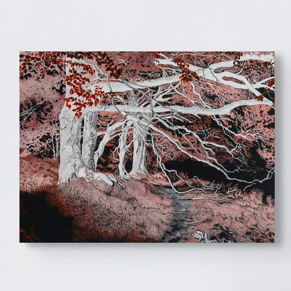 Thumbnail: Along the Unknown Path 'Hand Embellished' PRINT #2/35 (30x40cm)