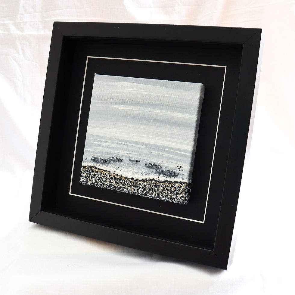Thumbnail: Grey/Black & White - (6x6 inches #3)