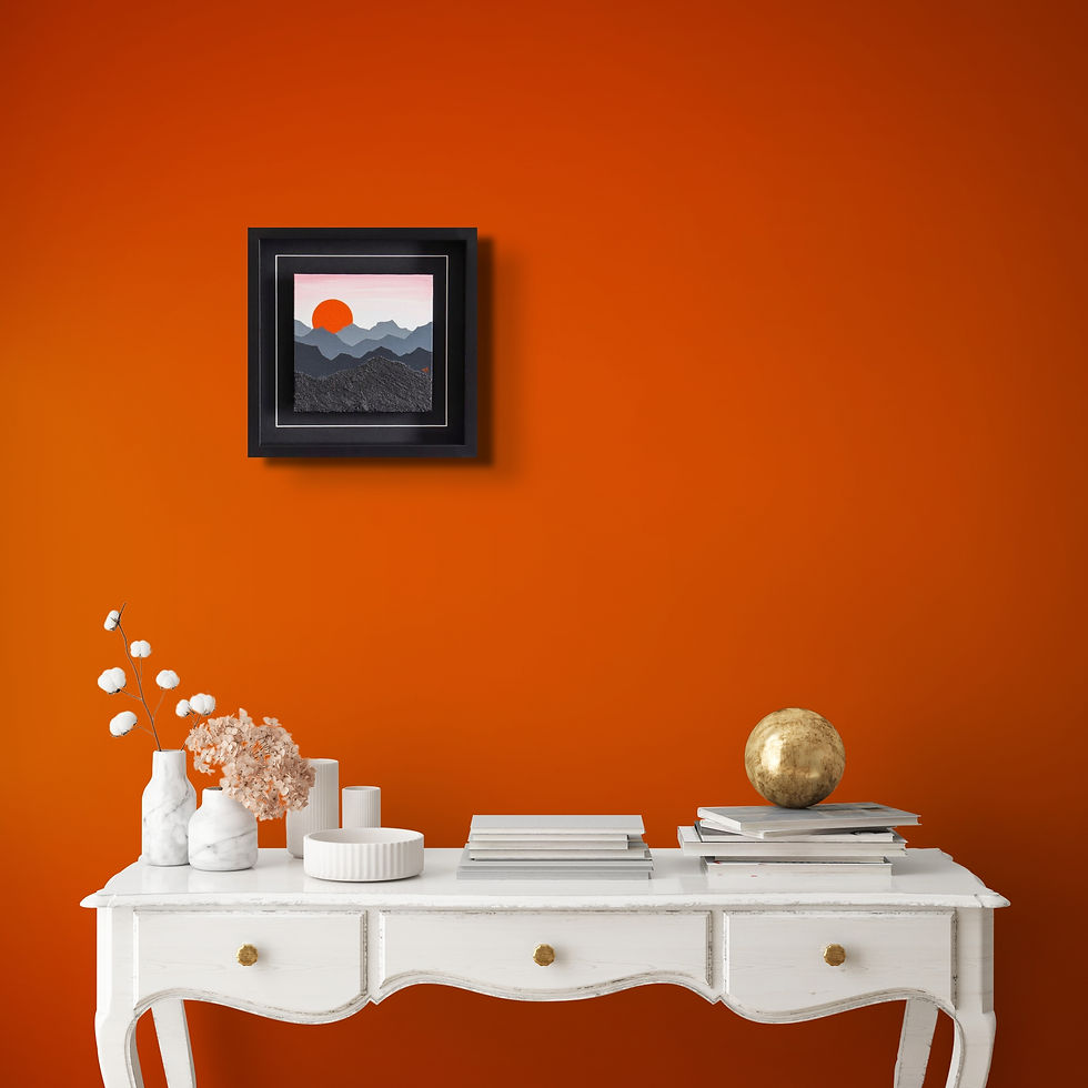 Thumbnail: Orange Sunrise - (8x8 inches #7)
