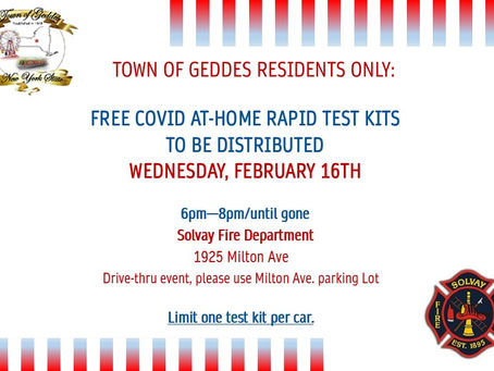 COVID Test Kit Drive-Thru 2/16