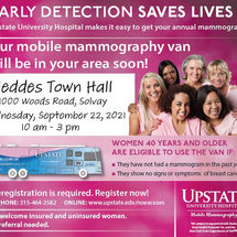 Mobile Mammography Van Coming to Geddes!