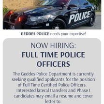 Now Hiring Full Time Police Officers