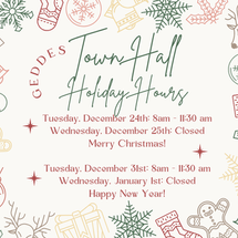 Town Holiday Hours