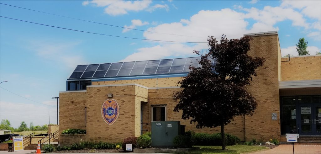 Front of Town Hall COVID