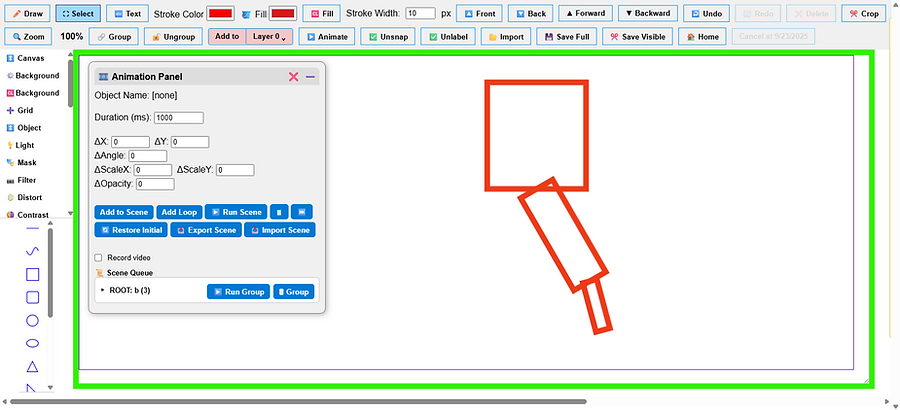 Graphics and animation software