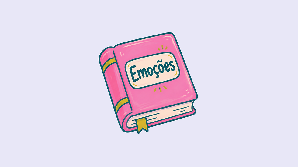 um livro com o título "Emoções"