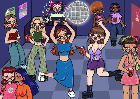 Illustrated Guide to Self Love, Night Out